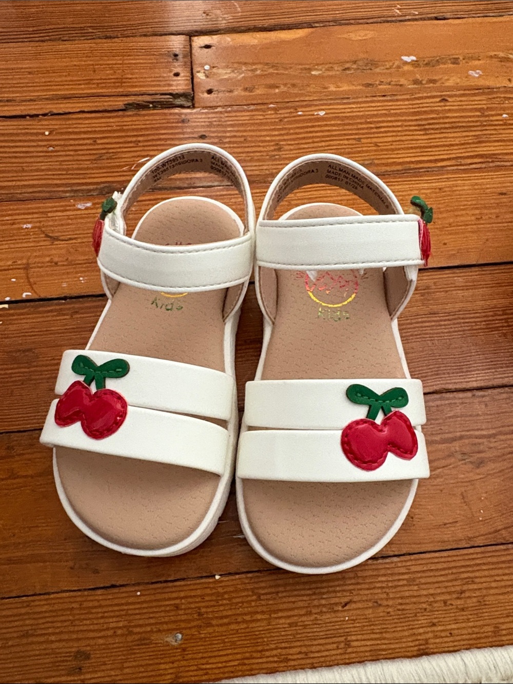 White Mountain Kids White Cherry Sandals